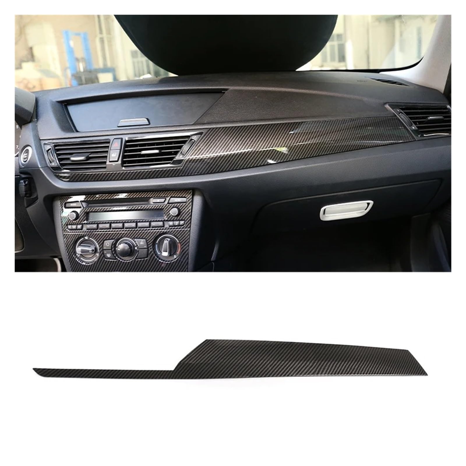 Auto Innendekoration Für Für X1 E84 2011-2015 ABS Carbon Fiber Innen Kit Dashboard Konsole Getriebe Shift Panel Dekoration Abdeckung Trim Aufkleber Auto Zubehör Innenraum(J) von HONGYISM