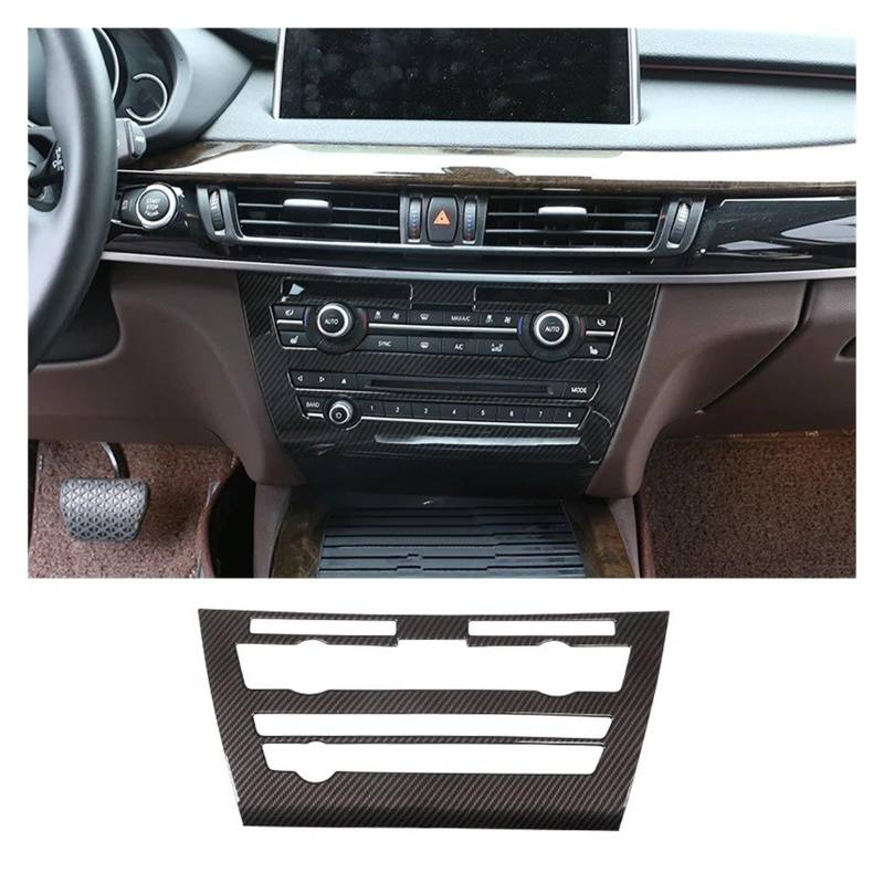 Auto Innendekoration Für Für X5 F15 Für X6 F16 2014-2018 Lenkrad Armaturenbrett Konsole Schalthebel Panel Aufkleber Auto Innen Carbon Faser Trim Abdeckung Auto Zubehör Innenraum(K) von HONGYISM