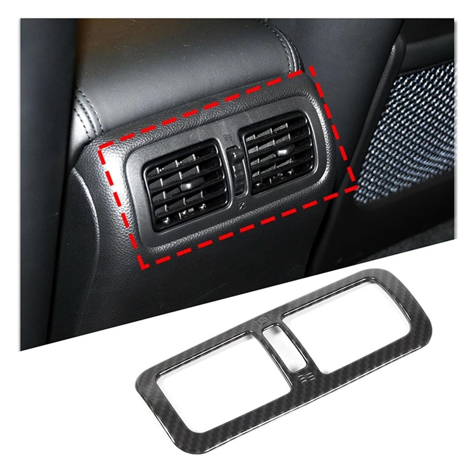 Auto Innendekoration Für Infiniti G25 G37 2007-2013 Auto Center Control Getriebe Shift Panel Lenkrad Trim Aufkleber Auto Zubehör ABS Carbon Faser Auto Zubehör Innenraum(Style 5 For 2009-13) von HONGYISM