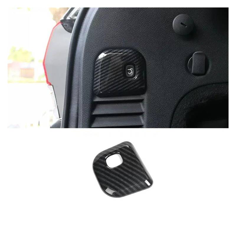 Auto Innendekoration Für Jeep Für Grand Für Cherokee 2014 15 16 17 18 19 2020 ABS Chrom/Carbon Auto Schaltknauf Rahmen Panel Trim Rahmen Aufkleber Zubehör Auto Zubehör Innenraum(L) von HONGYISM