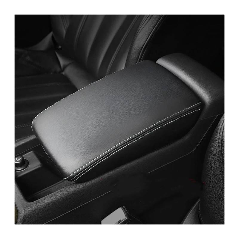 Auto Innendekoration Für S4 Für S5 2009 2010 2011 2012 2013 2014 2015 2016 Auto Innen Zubehör Zentrale Steuerung Leder Armlehne Box Schutzhülle Auto Zubehör Innenraum(Black White line) von HONGYISM