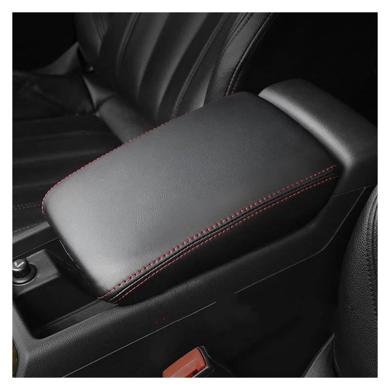 Auto Innendekoration Für S4 Für S5 2009 2010 2011 2012 2013 2014 2015 2016 Auto Innen Zubehör Zentrale Steuerung Leder Armlehne Box Schutzhülle Auto Zubehör Innenraum(Black red line) von HONGYISM