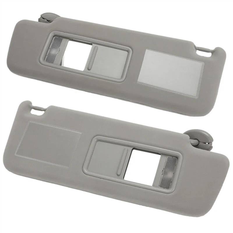 Auto Sonnenblende Sonnenschutz Für Toyota Für Land Für Cruiser J12 Für Prado LC120 Auto Front Sonnenblende Innen Dach Sonnenblende Sonnenschutz Sonnenschirm 74310-6A020(A Pair of Gray) von HONGYISM