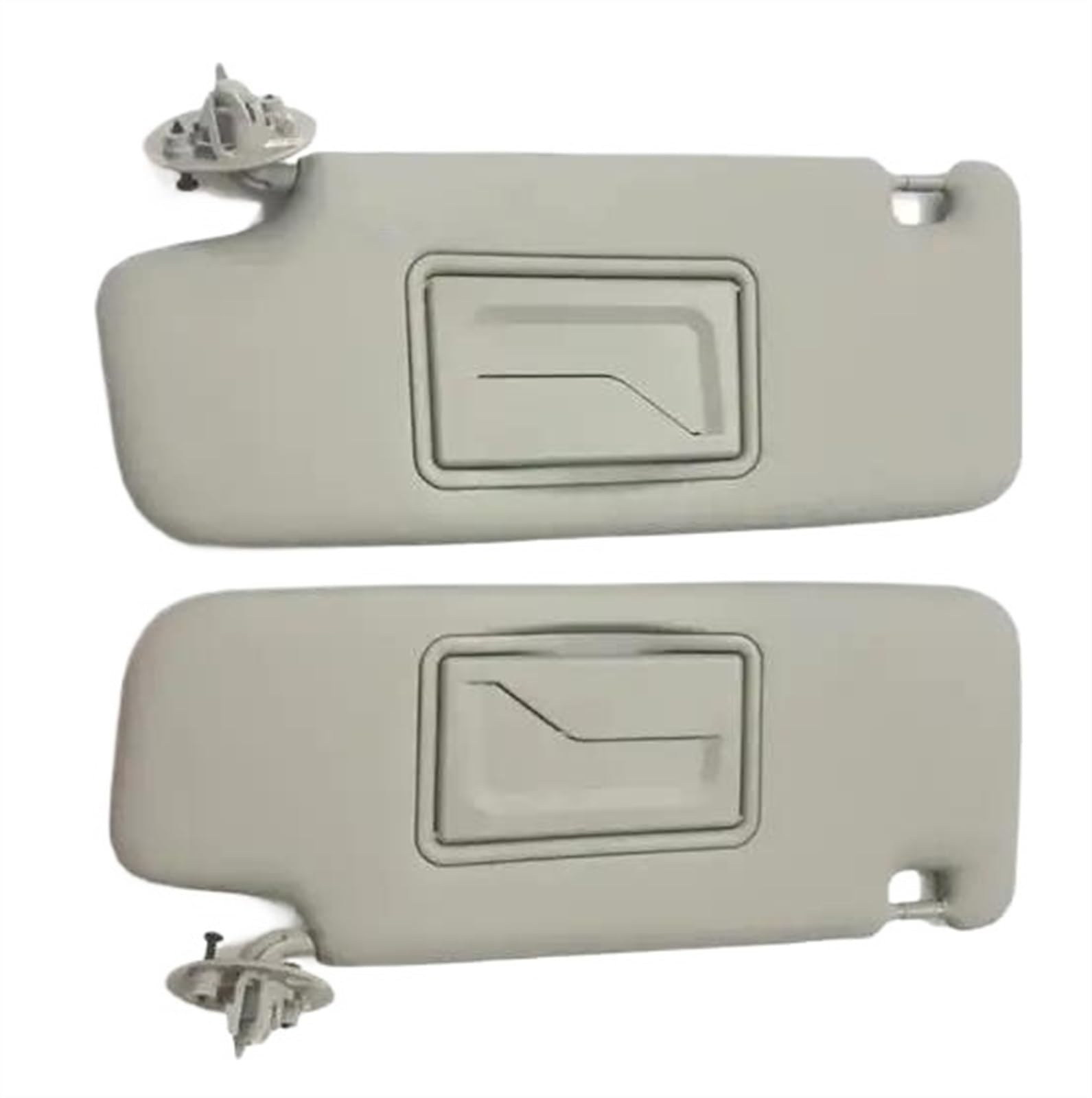 Auto Sonnenblende Sonnenschutz Innensonnenblende Mit Spiegel, Frontblendenbaugruppe Für Chevrolet Für Aveo Für Spark Für Cruze Für Sonic 2012–2020(Grey Left and Right) von HONGYISM