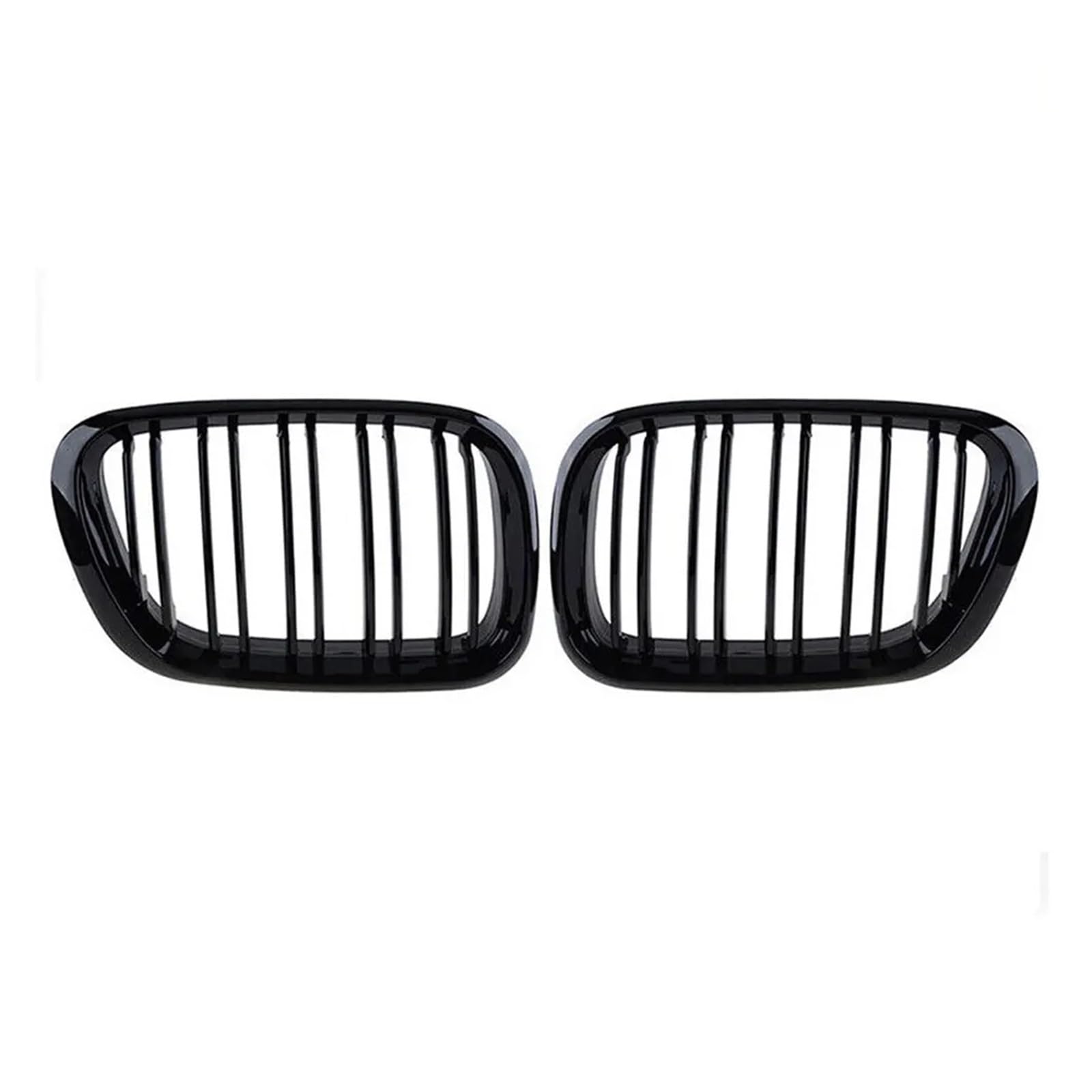 Front Kühlergrille 1SET Für E53 Für X5 1999 2000 2001 2002 2003 Glänzend Schwarz Einzigen Dual Linie Front Niere Grill Grille Ersatz Auto Kühlergrill(Dual Line) von HONGYISM