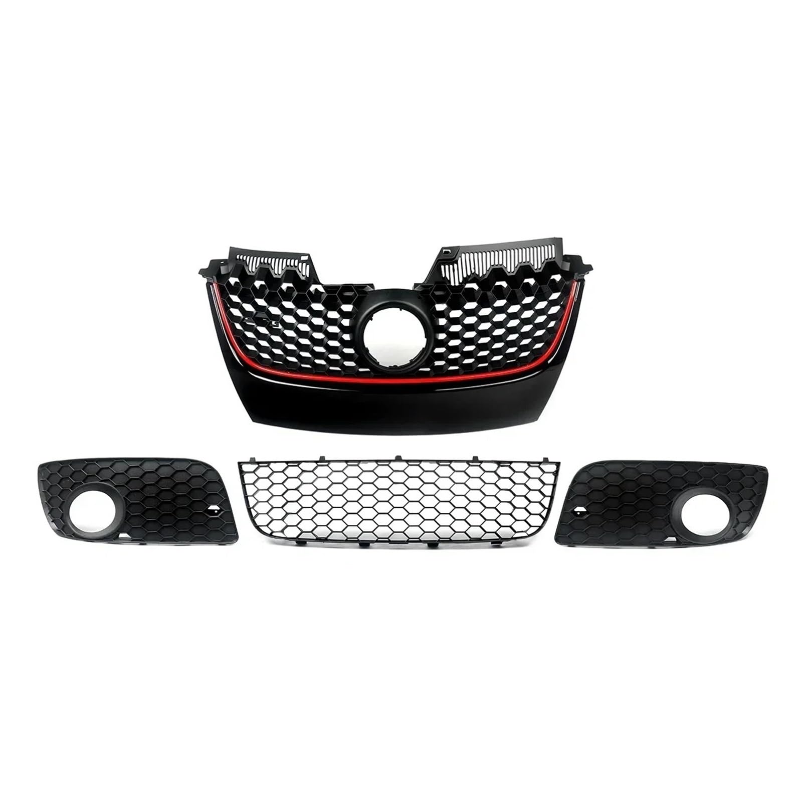 Front Kühlergrille 4 Stück Für VW Für Golf MK5 Für Jetta Für GLI Für GTI 2006 2007 2008 2009 Frontstoßstange Unten Honeycomb Mesh Grille Modifikation Body Kit Auto Kühlergrill von HONGYISM