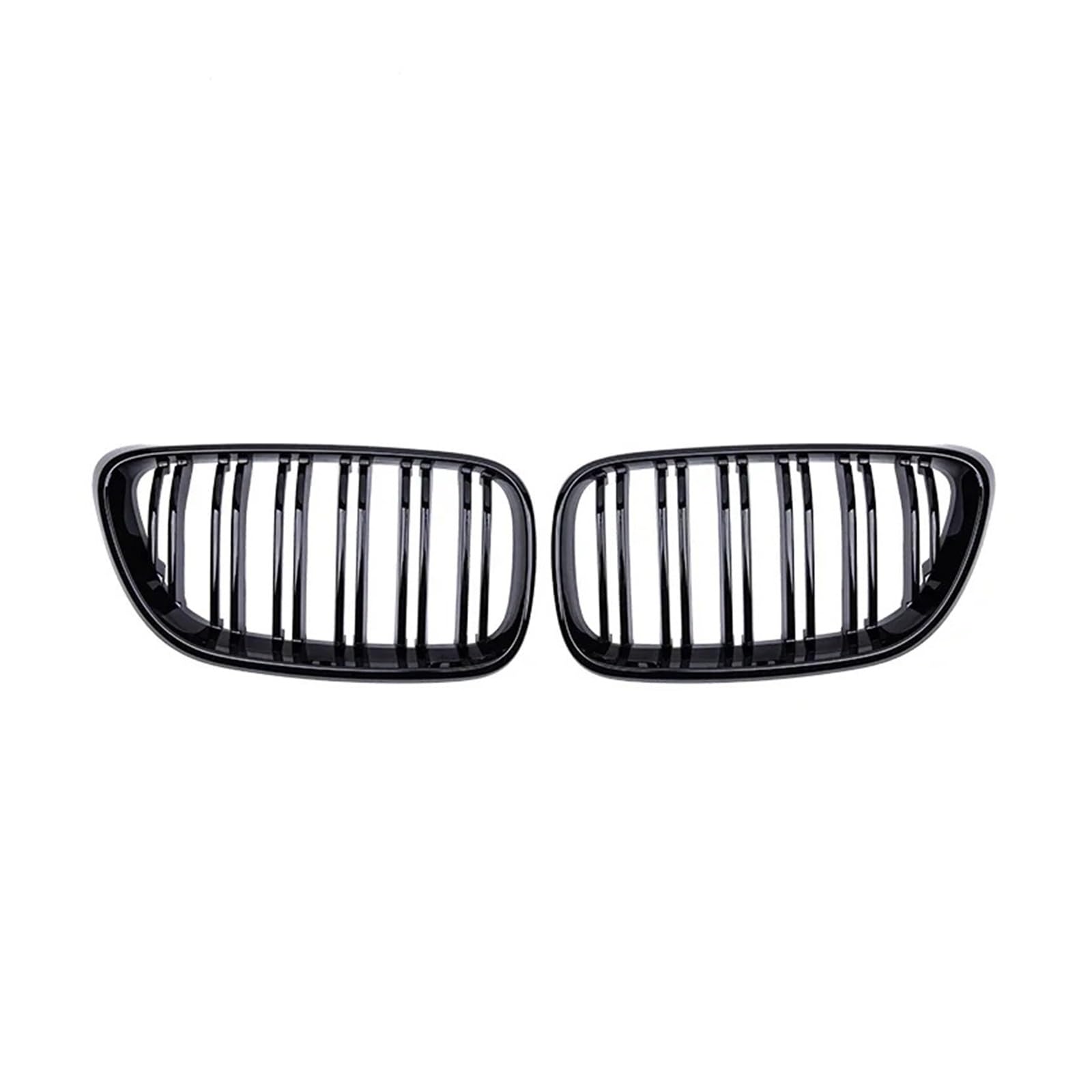 Front Kühlergrille Auto Front Niere Grill Racing Grill Glanz Schwarz Dual Line Grills Für 2 Serie F22 F23 F87 Für M2 2014-2019 Carbon Faser Zubehör Auto Kühlergrill(Gloss Black) von HONGYISM