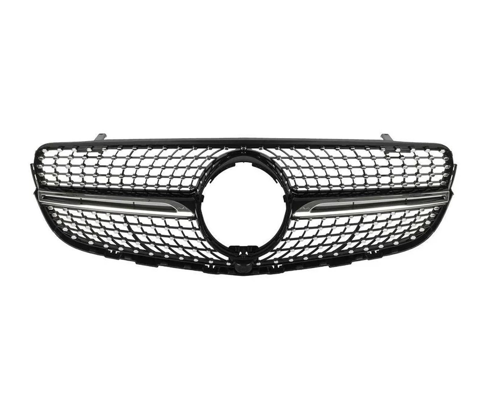 Front Kühlergrille Chrom-Racing-Kühlergrill Im Diamant-Stil Für Benz Für GLC X253 2015–2019 GLC250 GLC300 GLC350e Für Frontstoßstangengitter Im Für GTR-Stil Auto Kühlergrill(Diamond-Black W360) von HONGYISM