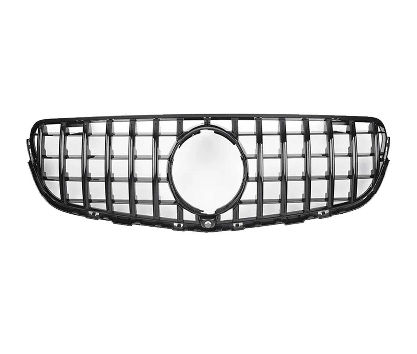 Front Kühlergrille Chrom-Racing-Kühlergrill Im Diamant-Stil Für Benz Für GLC X253 2015–2019 GLC250 GLC300 GLC350e Für Frontstoßstangengitter Im Für GTR-Stil Auto Kühlergrill(GT-Chrome Black) von HONGYISM