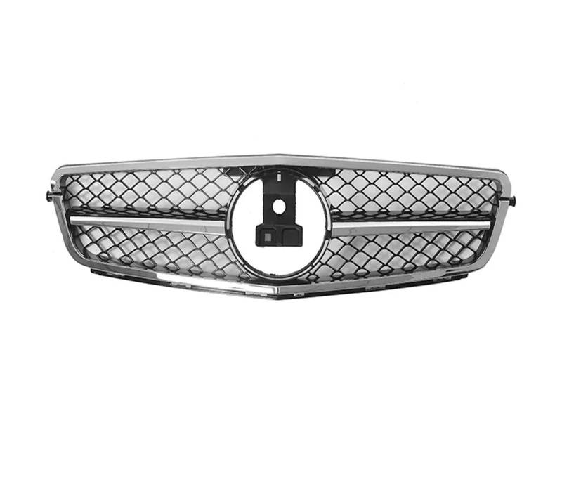 Front Kühlergrille Frontgrill Für Benz W204 Kühlergrill Für C-Klasse C204 S204 2007–2014, C180 C200 C250 C300 C350, Diamant Für AMG Für GT-Stil Auto Kühlergrill(AM-Chrome Black) von HONGYISM