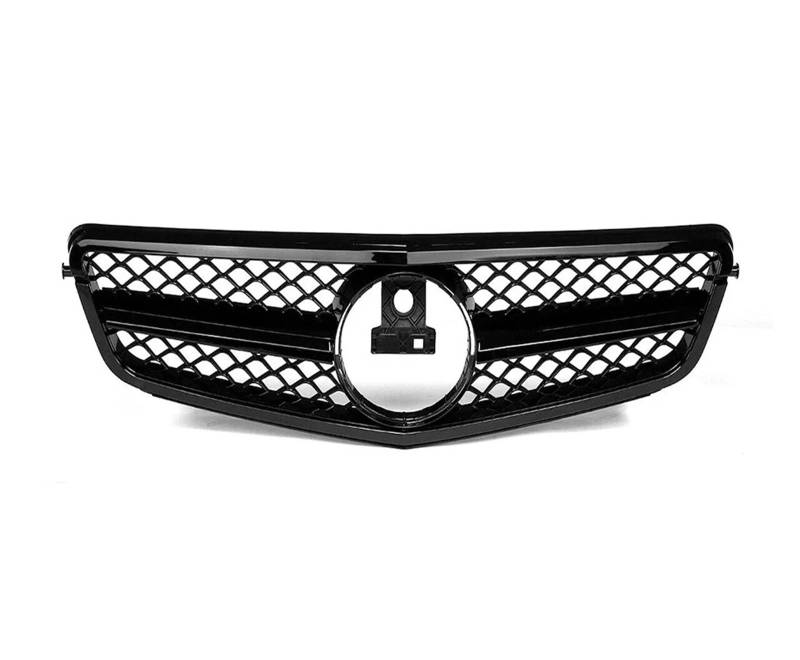 Front Kühlergrille Frontgrill Für Benz W204 Kühlergrill Für C-Klasse C204 S204 2007–2014, C180 C200 C250 C300 C350, Diamant Für AMG Für GT-Stil Auto Kühlergrill(AM-Glossy Black) von HONGYISM