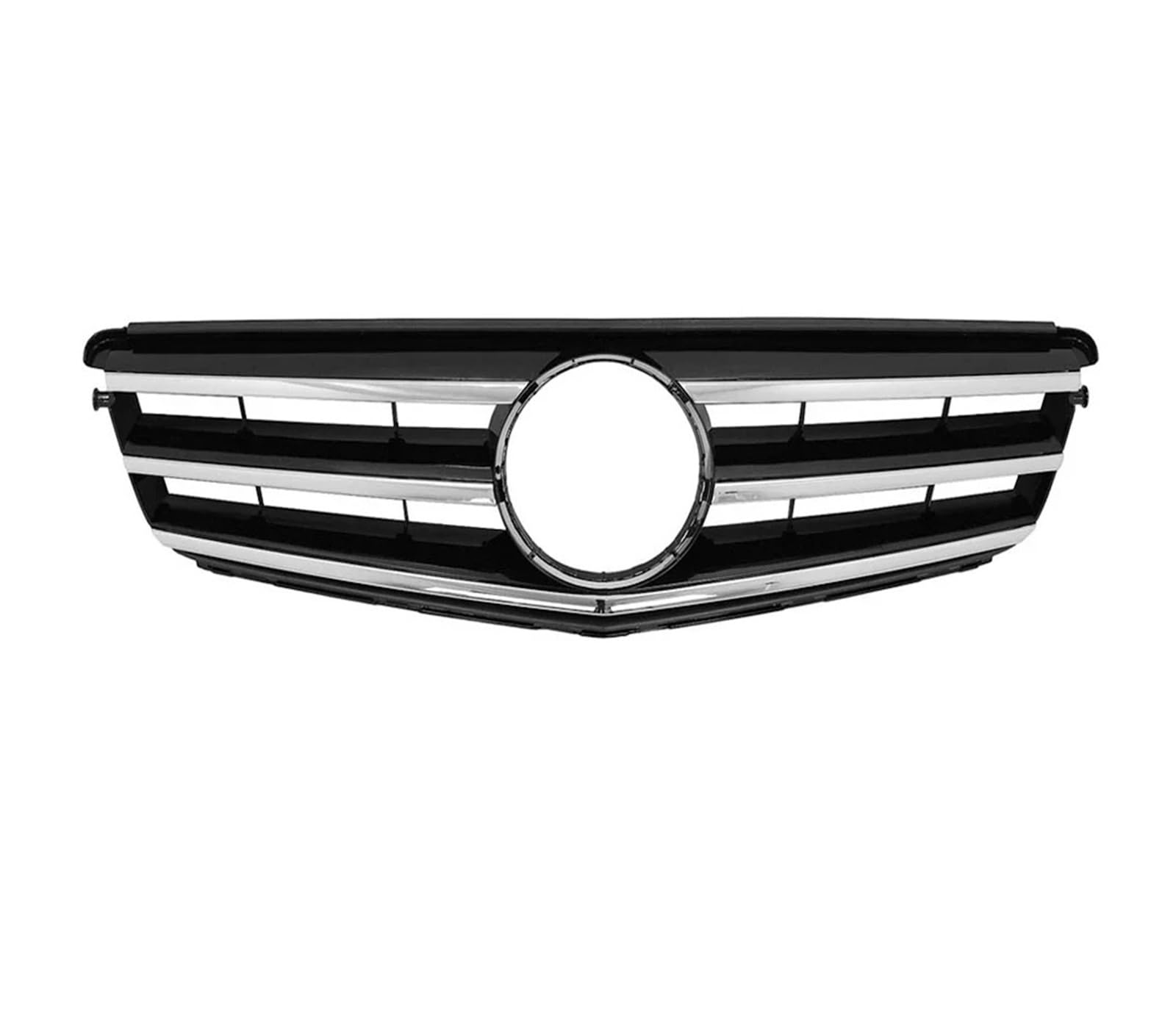 Front Kühlergrille Frontgrill Für Benz W204 Kühlergrill Für C-Klasse C204 S204 2007–2014, C180 C200 C250 C300 C350, Diamant Für AMG Für GT-Stil Auto Kühlergrill(Sport-Chrome Black) von HONGYISM