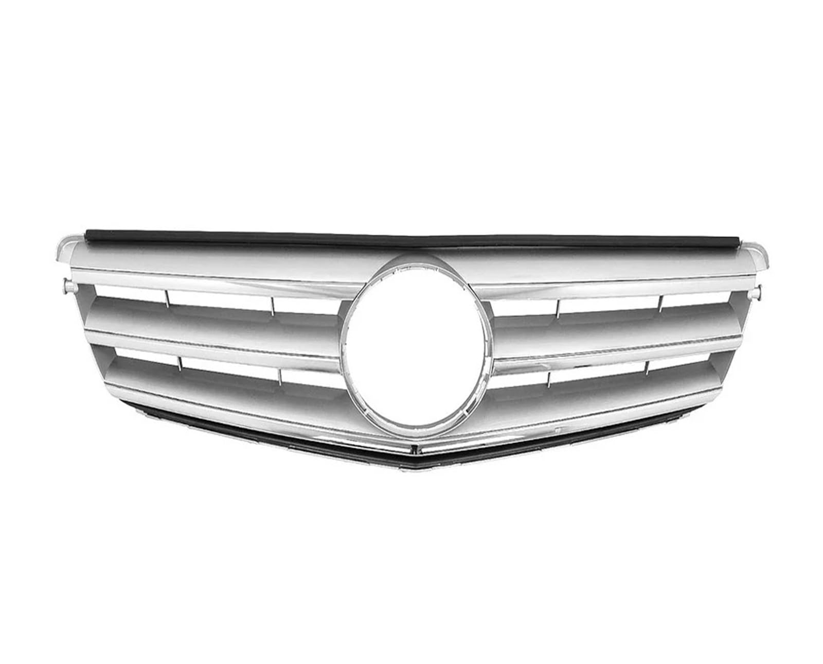 Front Kühlergrille Frontgrill Für Benz W204 Kühlergrill Für C-Klasse C204 S204 2007–2014, C180 C200 C250 C300 C350, Diamant Für AMG Für GT-Stil Auto Kühlergrill(Sport-Chrome Silver) von HONGYISM