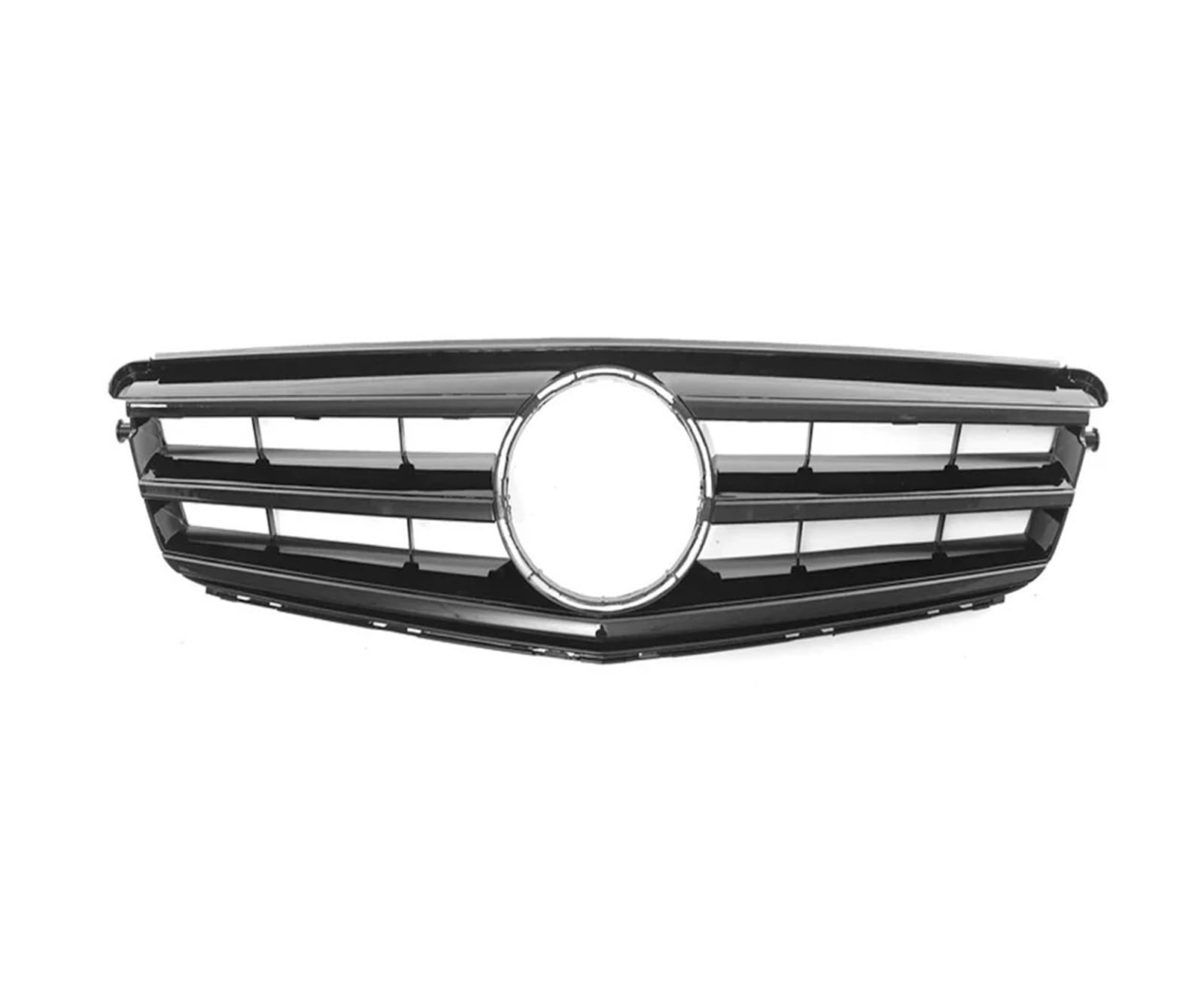 Front Kühlergrille Frontgrill Für Benz W204 Kühlergrill Für C-Klasse C204 S204 2007–2014, C180 C200 C250 C300 C350, Diamant Für AMG Für GT-Stil Auto Kühlergrill(Sport-Glossy Black) von HONGYISM