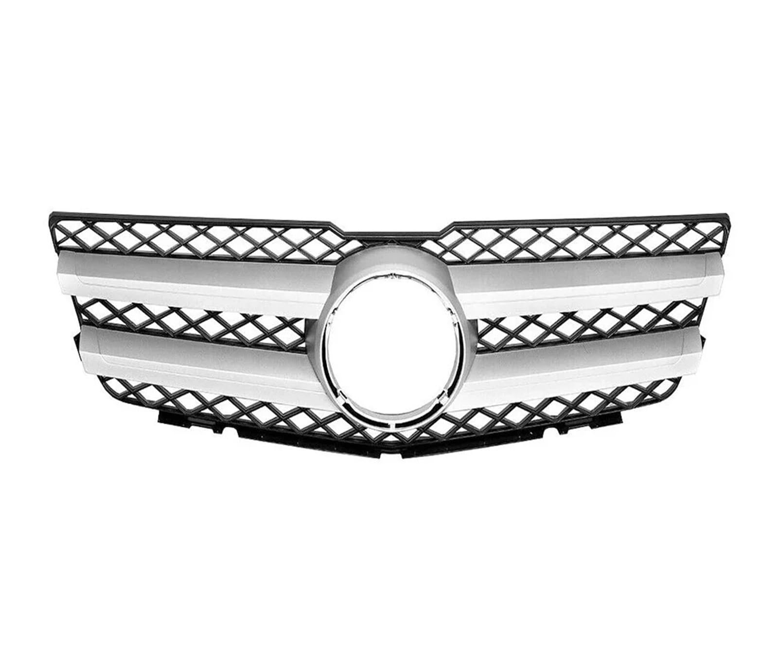 Front Kühlergrille Frontstoßstangengitter Für Benz Für GLK X204 2008-2012 GLK280 GLK300 GLK350 Chrom Silber Für GTR Style Front Racing Grille Auto Kühlergrill(FCL2-Chrome Silver) von HONGYISM