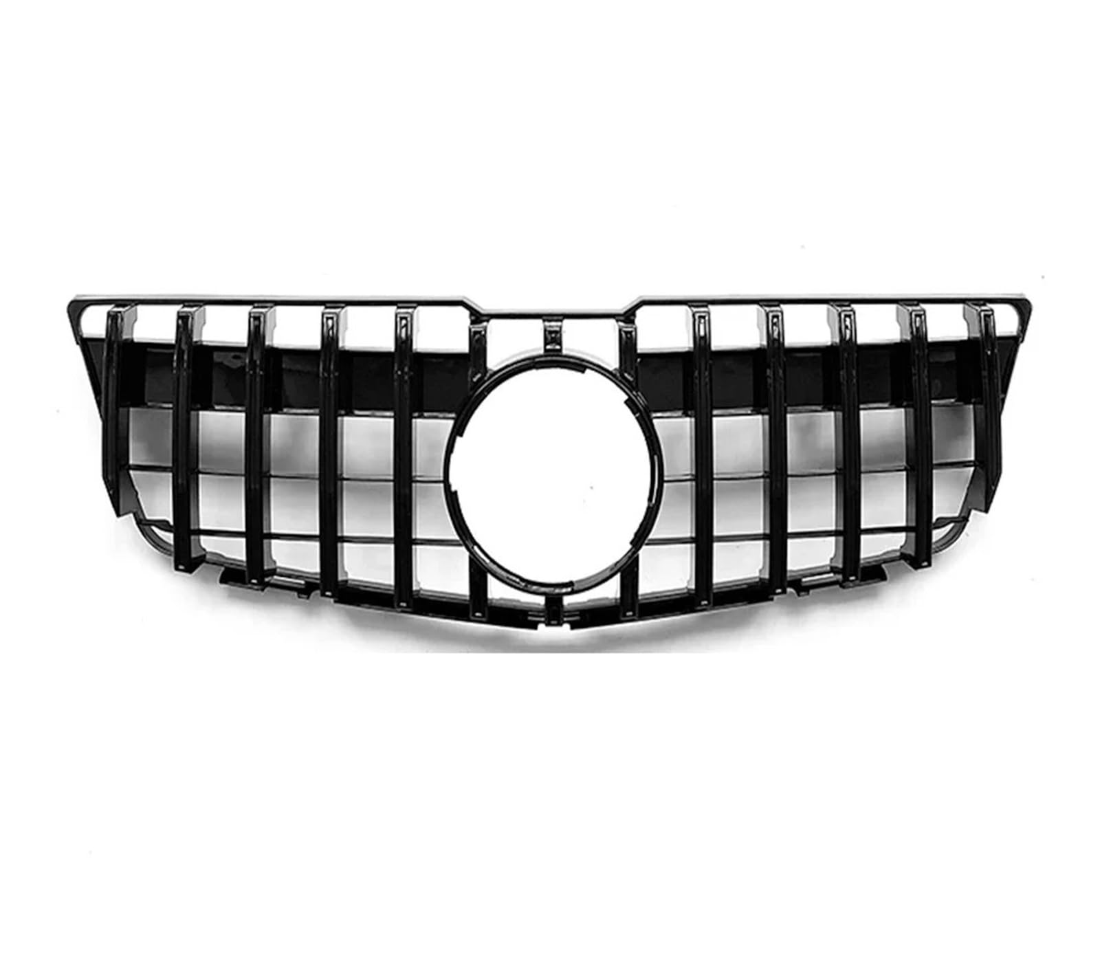 Front Kühlergrille Frontstoßstangengitter Für Benz Für GLK X204 2008-2012 GLK280 GLK300 GLK350 Chrom Silber Für GTR Style Front Racing Grille Auto Kühlergrill(GT-Chrome Black) von HONGYISM