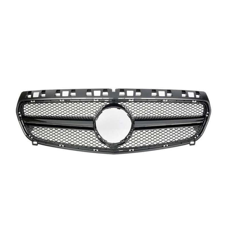 Front Kühlergrille Frontstoßstangengrill Für Benz A-Klasse W176 2013 2014 2015 A180 A200 A250 A45 Für AMG Chrom Black Diamonds Style Grille Schwarz Für GTR Auto Kühlergrill(A-Black) von HONGYISM