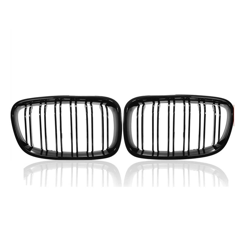 Front Kühlergrille Für 1 Series F20 F21 2011 2012 2013 2014 Auto Doppellamellen Racing Grills Ersatz Glänzend Schwarz Frontstoßstange Nierengitter Auto Kühlergrill von HONGYISM