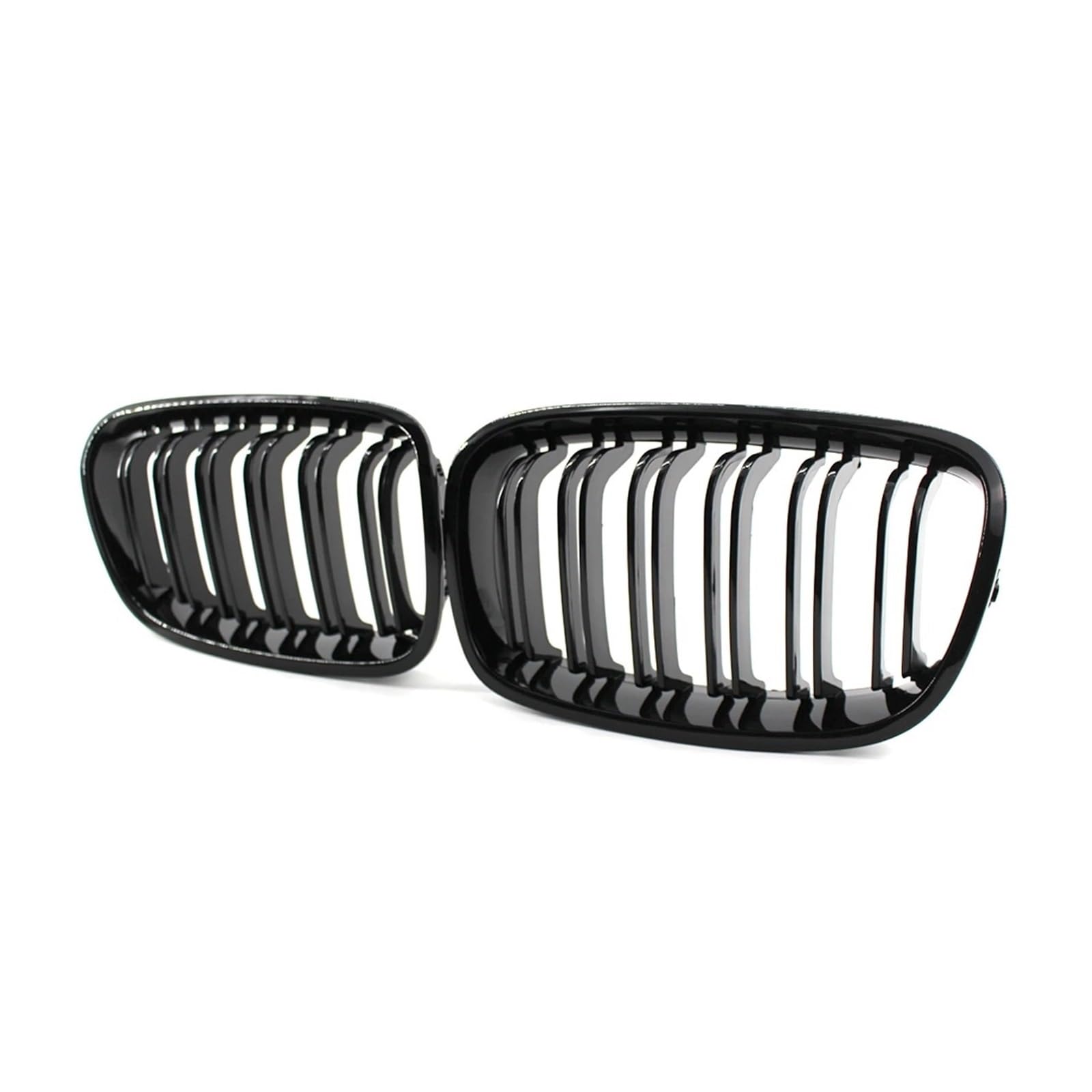 Front Kühlergrille Für 1er F20 F21 2011 2012 2013 2014 Glänzend Schwarz Frontstoßstange Nierengitter Auto Doppellamellen Racing Grills Ersatz Auto Kühlergrill von HONGYISM