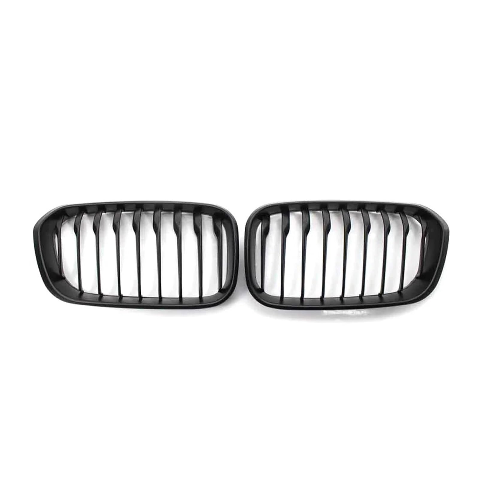 Front Kühlergrille Für 1er F20 F21 2015 2016 2017 2018 2019 Frontstoßstangen-Nierengrill, Renngrill, Ersatz-Doppellamellen-Gitter In Schwarz Glänzend Auto Kühlergrill(Single-Matte Black) von HONGYISM