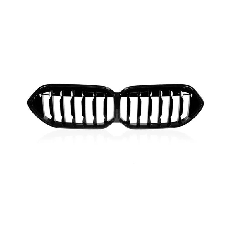 Front Kühlergrille Für 2er F44 216d 218i 220i 228i M235i Für Gran Für Coupe 2020-2024 Renngrills Diamant-Stil Frontnierengrill-Kits Tuning Auto Kühlergrill(Black Single Slat) von HONGYISM