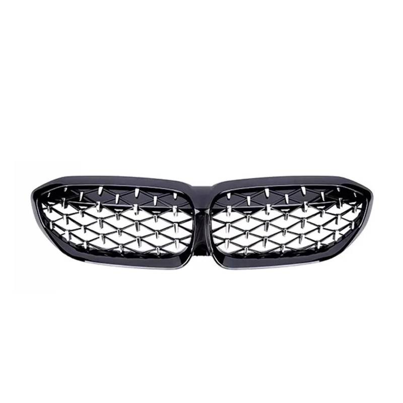 Front Kühlergrille Für 3er G20 318i 320i M340i Für M3 2019 2020 2021 2022 2023 Kühlergrill SCHWARZ Frontnierengrill Sport Auto Kühlergrill(19-22 Black Silver) von HONGYISM