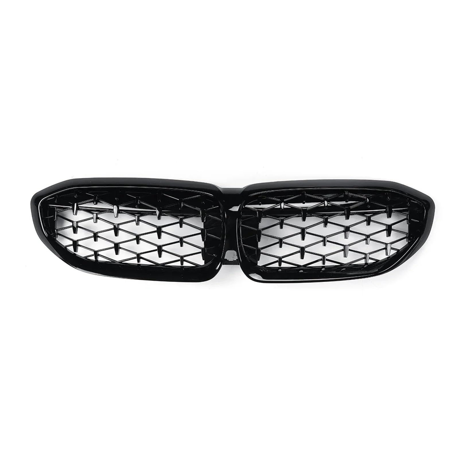 Front Kühlergrille Für 3er G20 318i 320i M340i Für M3 2019 2020 2021 2022 Frontnierengrill Sport Diamant Stil Grille Glänzend Schwarz Diamant Auto Kühlergrill von HONGYISM