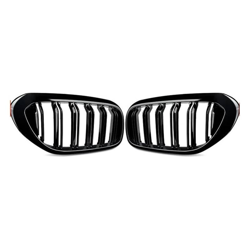 Front Kühlergrille Für 5 -Serie G30 G31 520i 530i 540i Für M5 17-20 Auto Front Stoßstange Rennkühlergrill Doppel -Slat -Nierengrill Glänzender Schwarzer Kühlergrill Auto Kühlergrill(Glossy Black) von HONGYISM