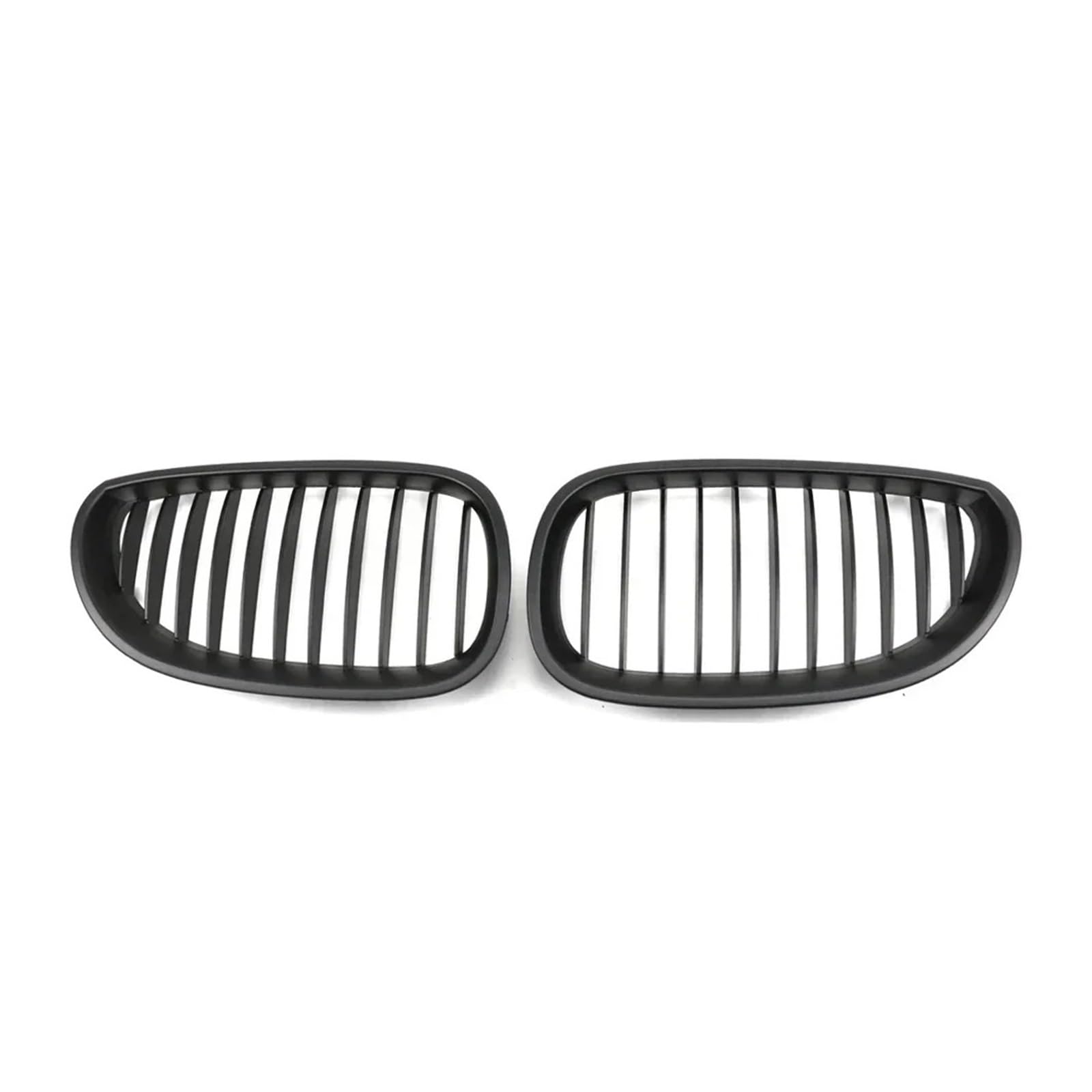 Front Kühlergrille Für 5er E60/E61 Für M5 325i 2004-2009 Frontstoßstange Chrom Diamanten Stil Haubengitter Einzellinien-Stil Lamellengitter Auto Kühlergrill(Single-Matte Black) von HONGYISM