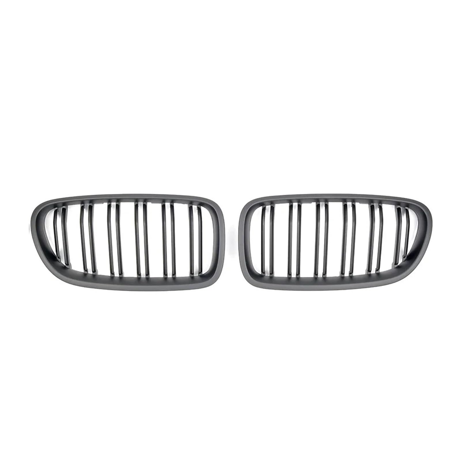 Front Kühlergrille Für 5er F10 F11 F18 2010-2017 528i 535i Frontstoßstange Doppellamellengrill Oberer Renngitter Im Silbernen Diamanten-Stil Auto Kühlergrill(Double-Matte Black) von HONGYISM