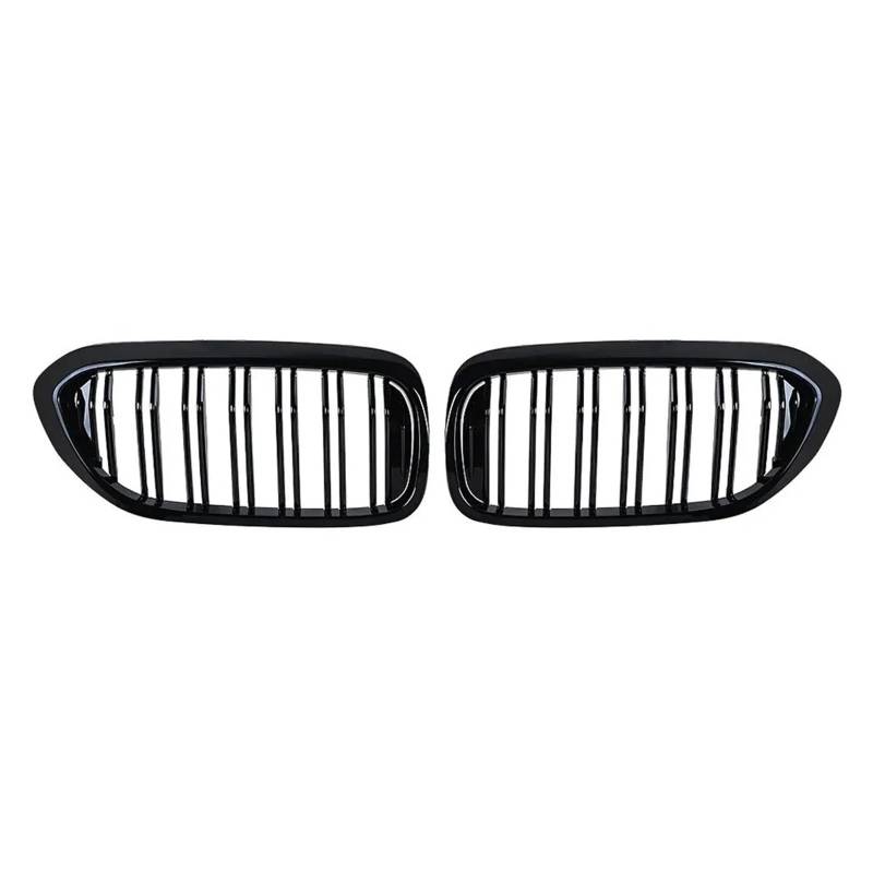 Front Kühlergrille Für 5er-Serie Für M5 G31 520i 530i 540i 2-Lamellen-Frontstoßstangengrill In Schwarz, Vorderes Nierengitter Für G30 G31 2016–2019 4-türig Auto Kühlergrill(Glossy Black) von HONGYISM