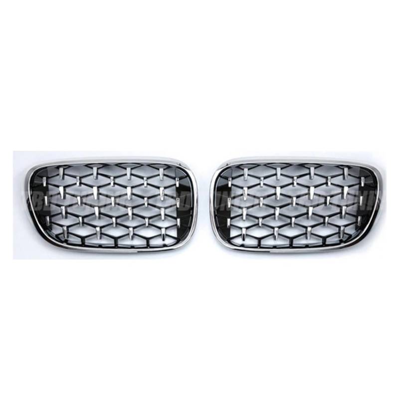 Front Kühlergrille Für 7 Serie G11 G12 730li 740li 2016 2017 2018 2019 Diamant Auto Vorderen Stoßfänger Niere Grille Racing Grills Auto ABS Gitter Grill Teile Auto Kühlergrill(Silber) von HONGYISM