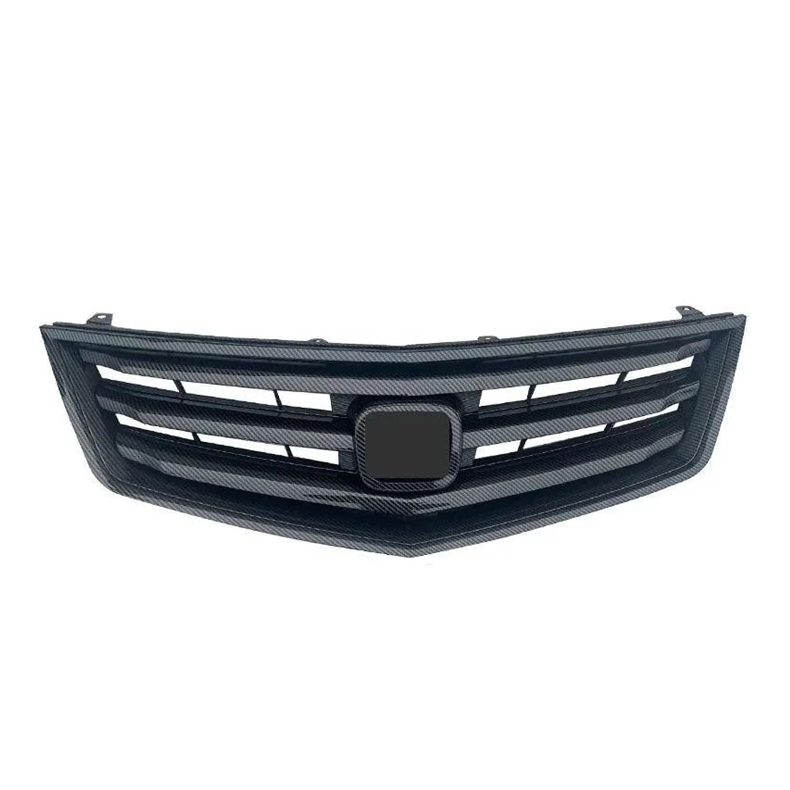 Front Kühlergrille Für Accord MK8 Für Spirior 2009 2010 2011 2012 Perfekt Passende Frontgrills Racing-Ersatz Auto-Styling Leuchtend Schwarze Kohlefaser Auto Kühlergrill(Carbon Fiber Black) von HONGYISM