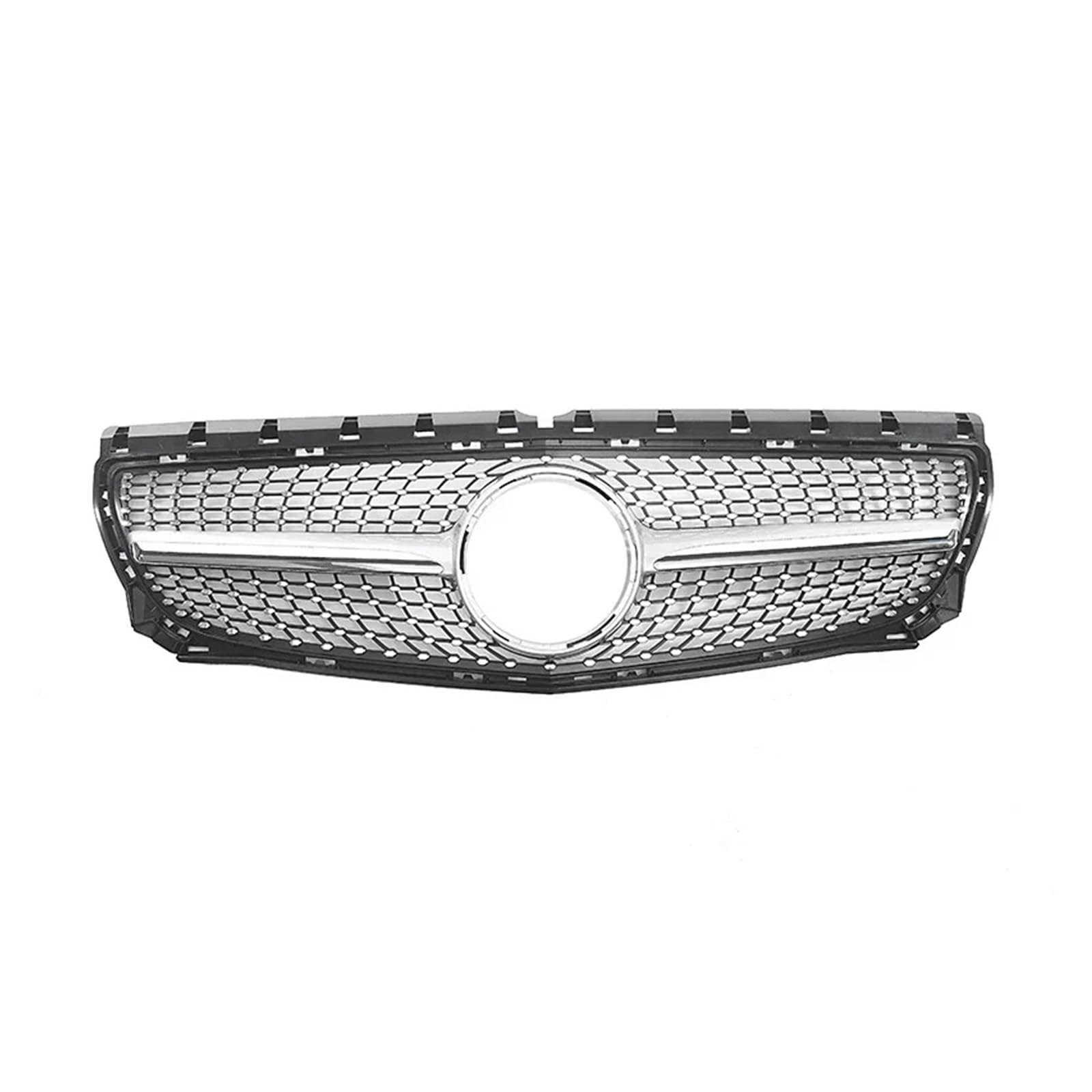 Front Kühlergrille Für Benz B Klasse W246 B180 B200 B250 B220 2012 2013 2014 Front Stoßstange Kühlergrill Haube Tuning Racing Grill Body Kit Zubehör Auto Kühlergrill(Silber) von HONGYISM