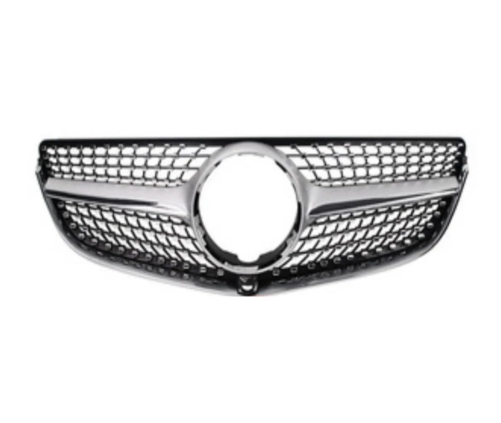 Front Kühlergrille Für Benz E Klasse Coupe W207 2014 2015 2016 C207 E200 E250 E300 E400 E500 Diamant Stil Front Stoßstange Racing Grill Billet Gril Auto Kühlergrill(Silver A) von HONGYISM