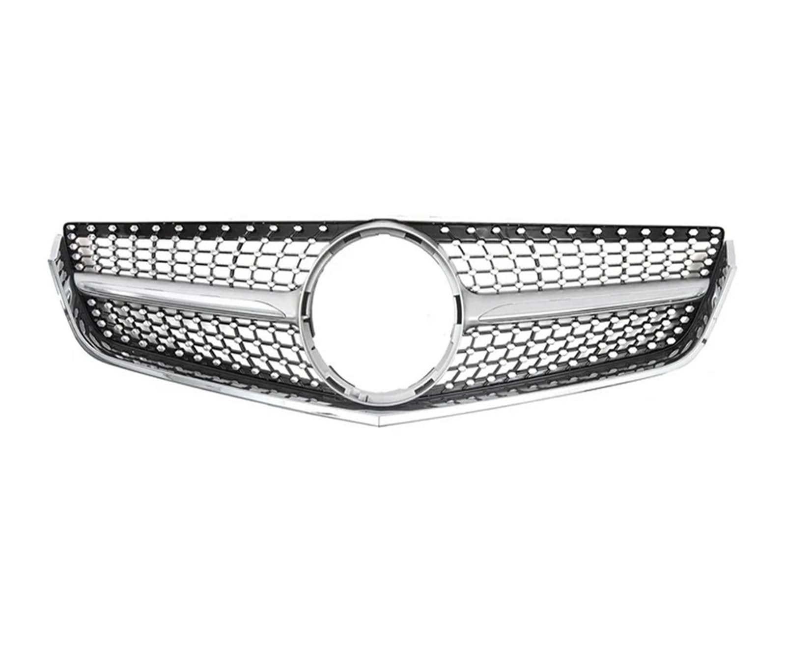 Front Kühlergrille Für Benz E-Klasse W207 E200 E250 E350 E550 2010 2011 2012 2013 Schwarz Glänzend Für Oberen Kühlergrill Im Für GTR-Stil Stoßstangengrill Im Diamant-Stil Auto Kühlergrill(Diamonds-Sil von HONGYISM