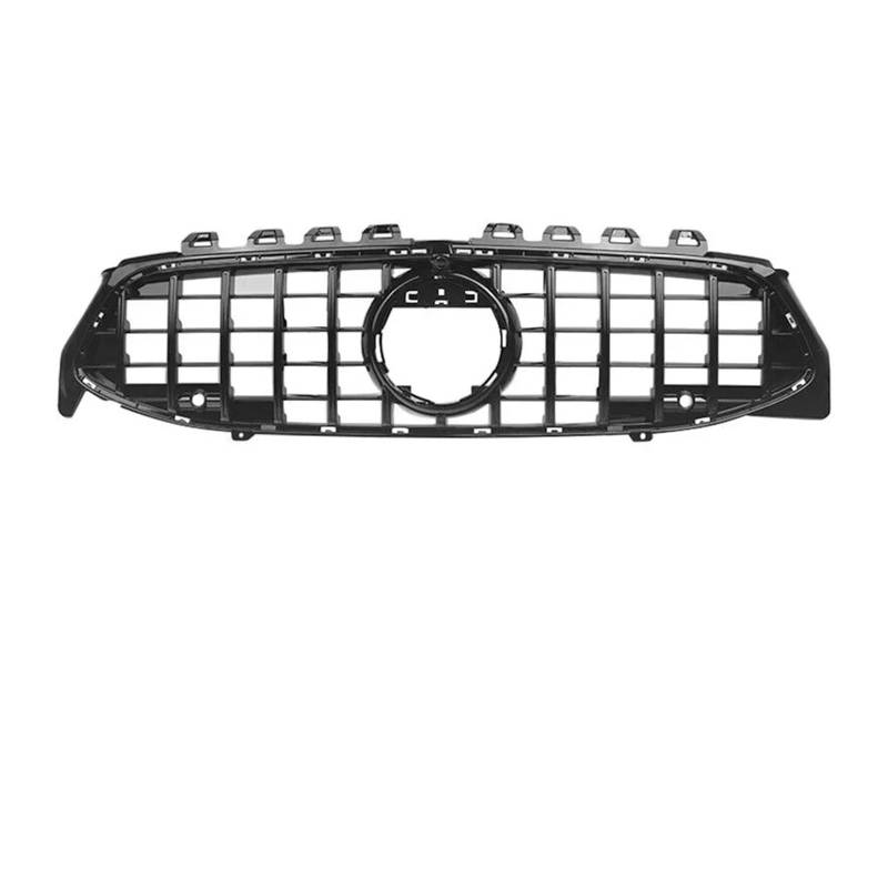 Front Kühlergrille Für Benz Für CLA-Klasse W118 CLA180 CLA200 CLA250 CLA35 Für AMG 2020 2021 2022 2023 Grille Schwarz Silber Front Stoßstange Grill Auto Kühlergrill(G-Black) von HONGYISM