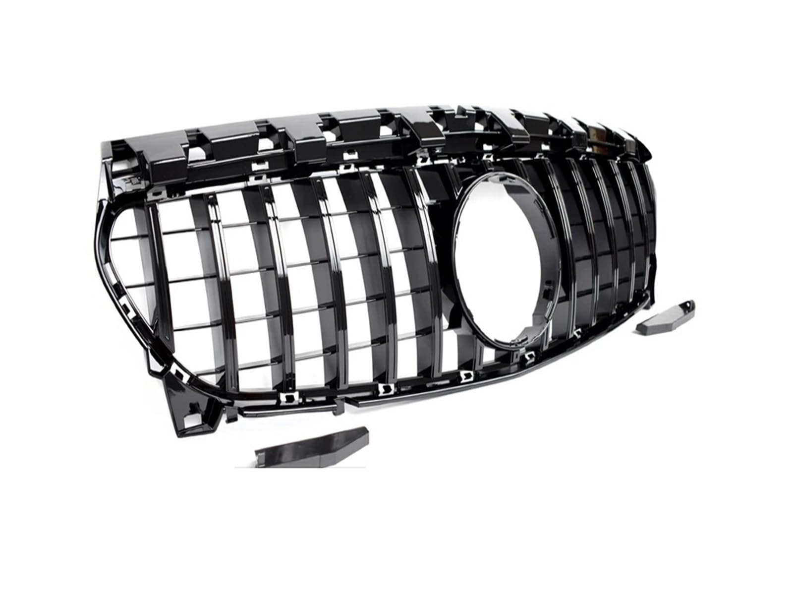 Front Kühlergrille Für Benz Für CLA-Klasse X117 Für Shooting Für Brake C117 Für Coupe 2013-2018 CLA250 CLA200 CLA180 2020-CLA-45 Für GTR Style Frontgrill Auto Kühlergrill(Schwarz) von HONGYISM