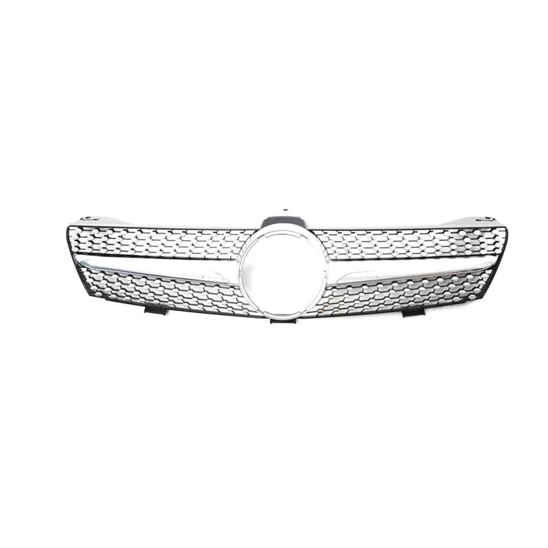 Front Kühlergrille Für Benz Für CLS-Klasse W219 2005-2008 CLS350 CLS550 CLS63 Für AMG Diamant Stil Stoßstange Grille Glänzend Schwarz Für GTR Stil Grille Auto Kühlergrill(Diamonds-Silver) von HONGYISM