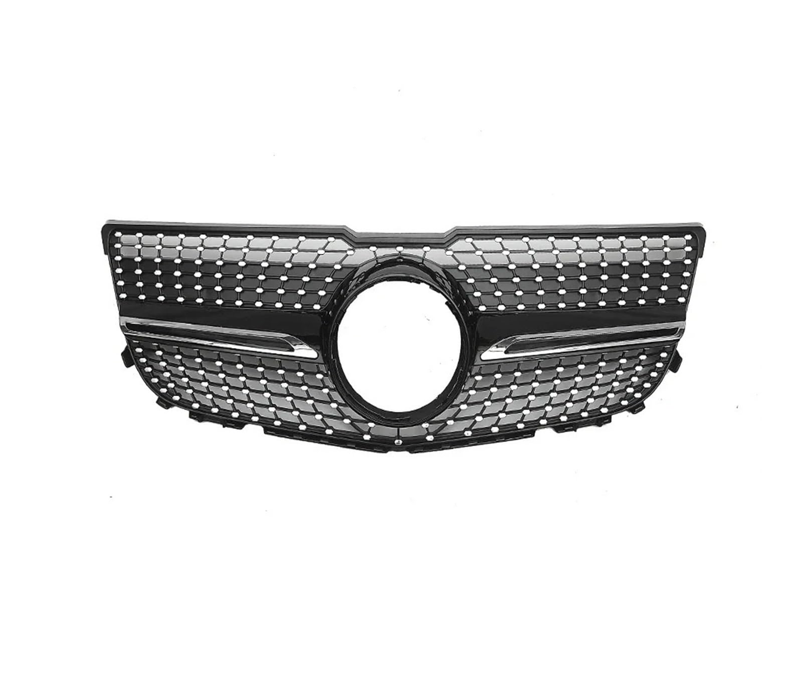 Front Kühlergrille Für Benz Für GLK X204 GLK250 GLK300 GLK350 2013 2014 20125 Racing Grill Für GTR Stil Schwarz Front Stoßstange Kühlergrill Mit W/Net Auto Kühlergrill(Diamonds Black) von HONGYISM