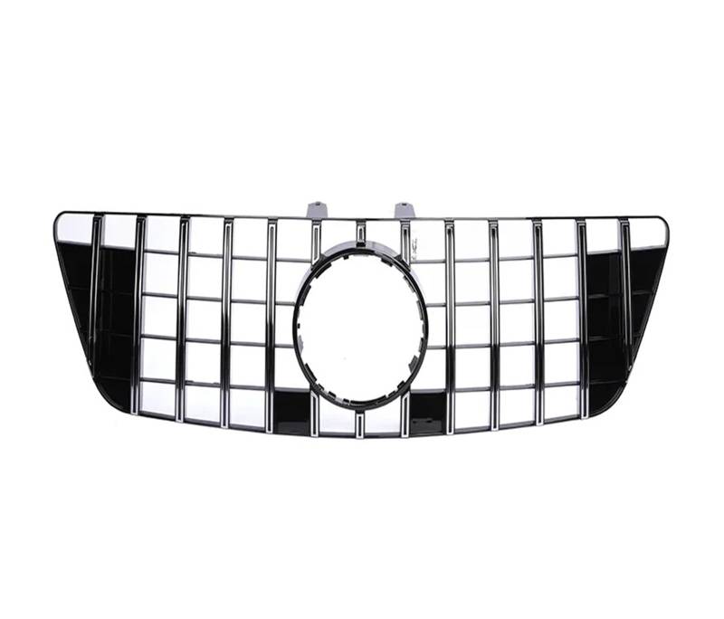 Front Kühlergrille Für Benz Für ML Klasse W164 Front Stoßstange Panamericana Schwarz Chrom GT Grill Stil 350 400 500 Grille 2006 2007 2008 2009 2010 2011 Auto Kühlergrill(Chrome 09-11) von HONGYISM