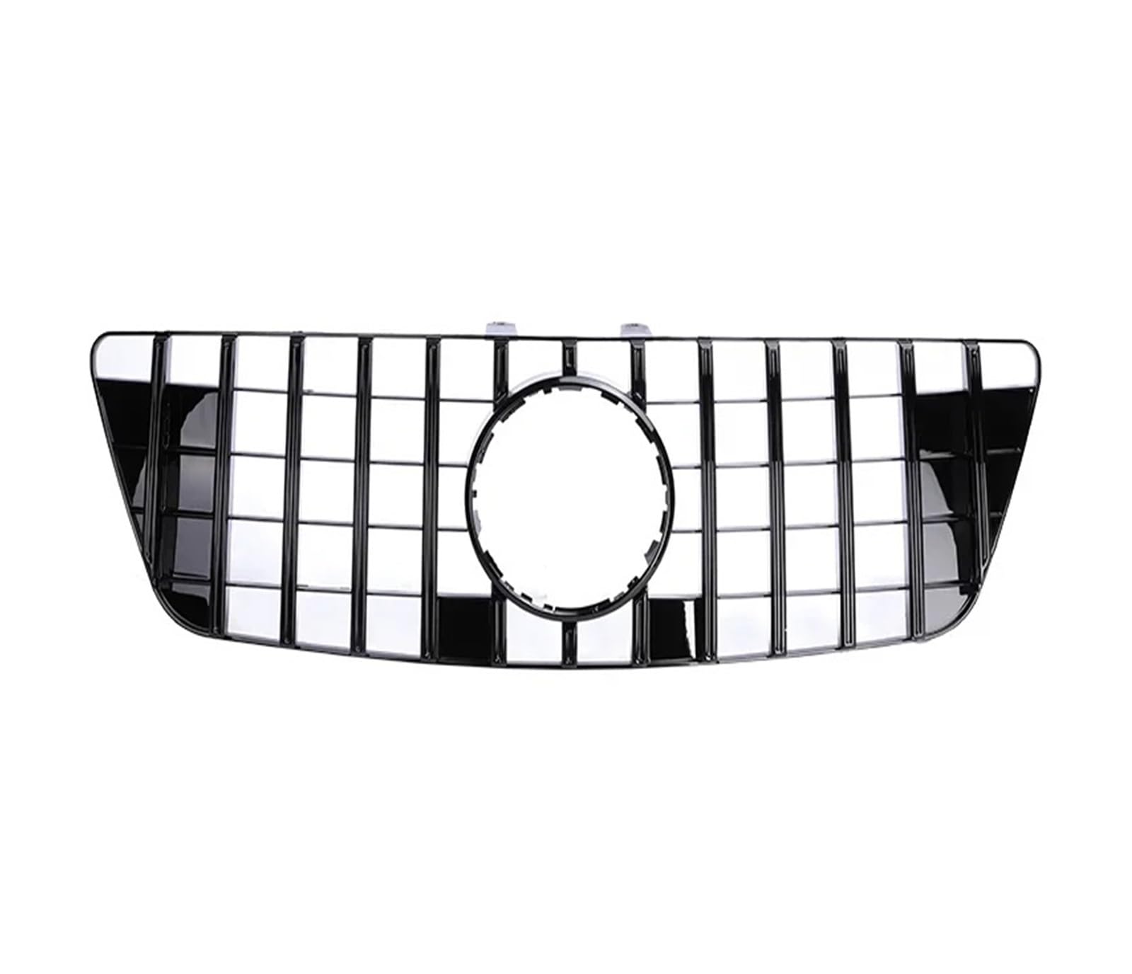 Front Kühlergrille Für Benz Für ML Klasse W164 Kühlergrill Schwarz Silber Auto Vorderen Stoßfänger Für GT Stil Grill 320 350 430 550 2006 2007 2008 2009 2010 2011 Auto Kühlergrill(Black 09-11) von HONGYISM