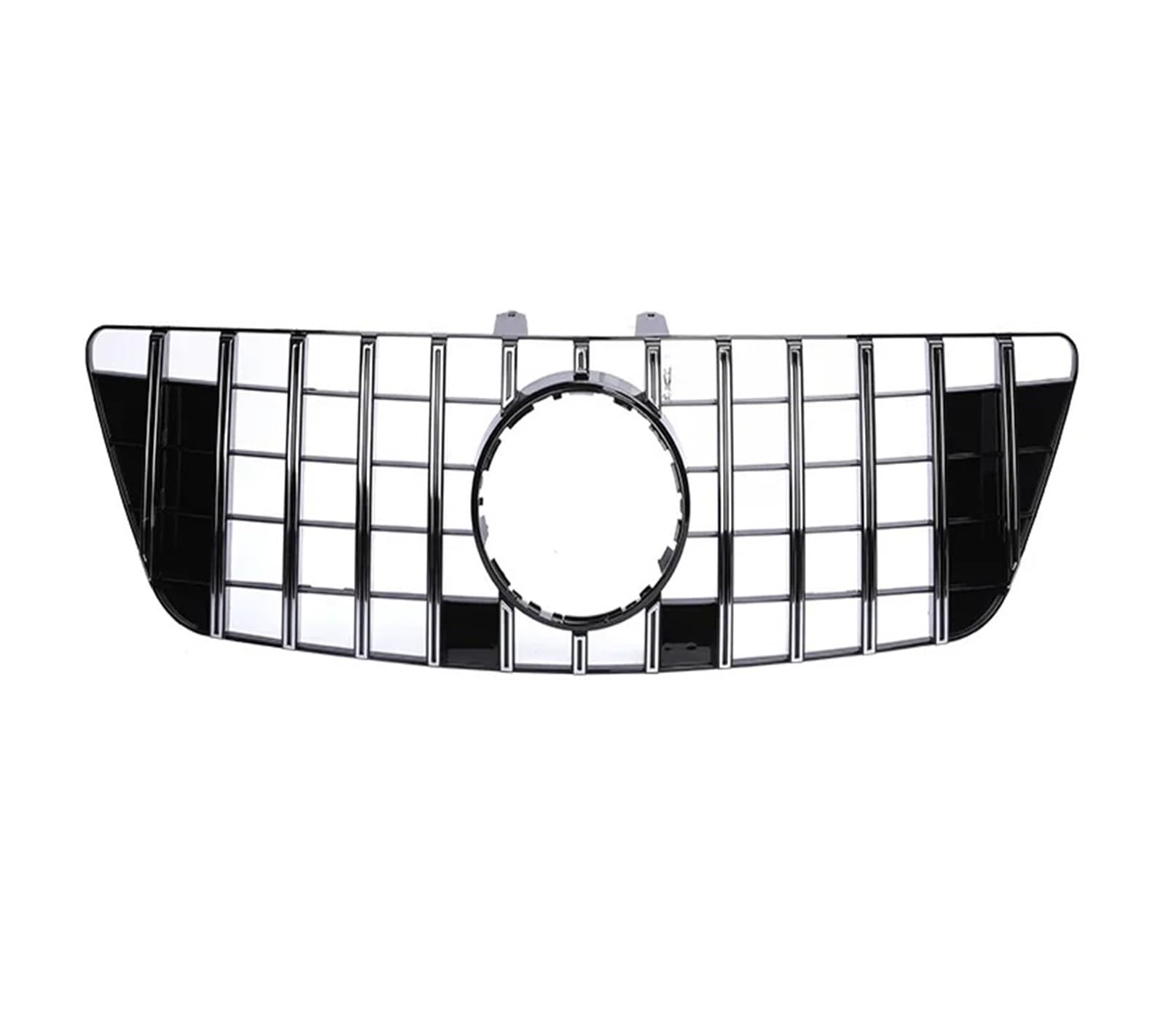 Front Kühlergrille Für Benz Für ML Klasse W164 Kühlergrill Schwarz Silber Auto Vorderen Stoßfänger Für GT Stil Grill 320 350 430 550 2006 2007 2008 2009 2010 2011 Auto Kühlergrill(Chrome 09-11) von HONGYISM