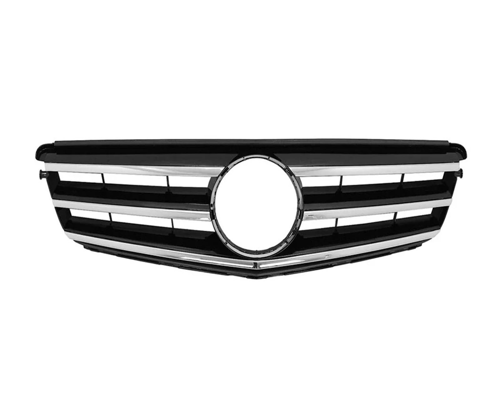 Front Kühlergrille Für Benz W204 Kühlergrill C-Klasse C204 S204 2007 08 09 10 11 12 13 2014 C180 C200 C250 C300 C350 Diamant Für AMG GT Stil Front Stoßstange Grille Auto Kühlergrill(Sport-Chrome Black von HONGYISM