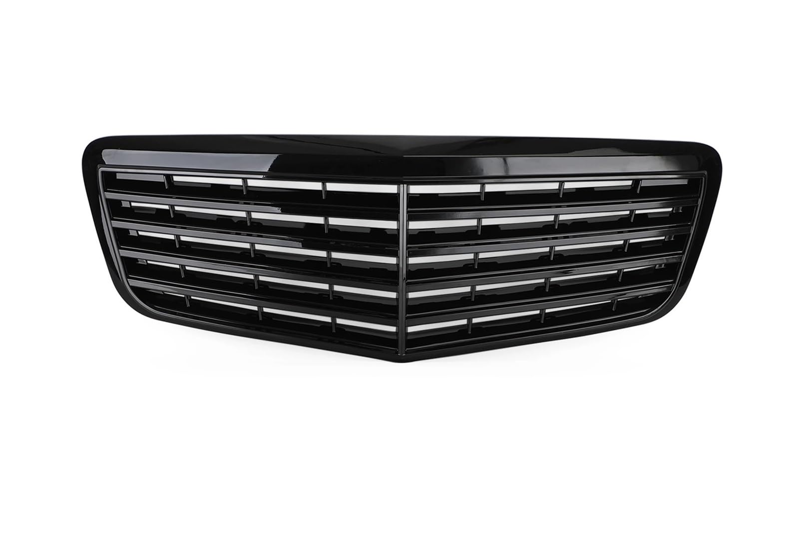 Front Kühlergrille Für Benz W211 E350 500 2007 2008 2009 Für AMG Glanz Schwarz Front Stoßstange Grille Grill Auto Kühlergrill von HONGYISM