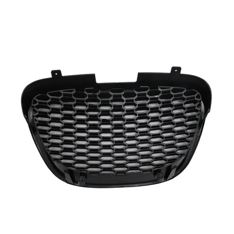 Front Kühlergrille Für Den Für Sitz Für Leon MK2 1p 2006 2007 2008 2009 Front Wabe Grill Mesh Badgose Kühlergrill Vordere Stoßfänger Grillhaube Maschauto -Zubehör Auto Kühlergrill(Shiny Black) von HONGYISM