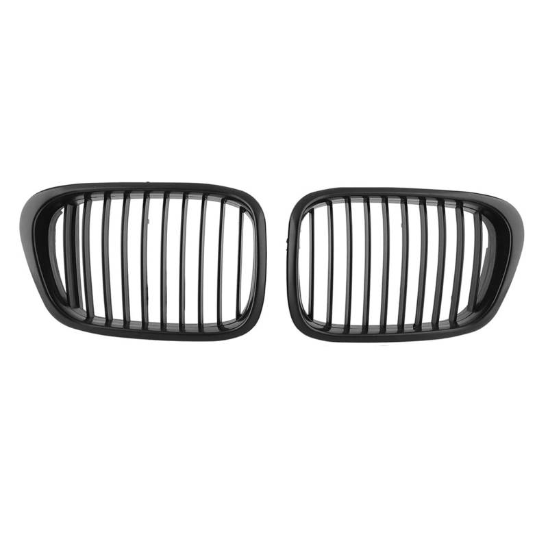 Front Kühlergrille Für E39 525 528 530 535 Für M5 1997 1998 1999 2000 2001 2002 2003 Vorne Mitte Matt Schwarz Breite Niere Haube Grille Grill Auto Kühlergrill(Matt-schwarz) von HONGYISM