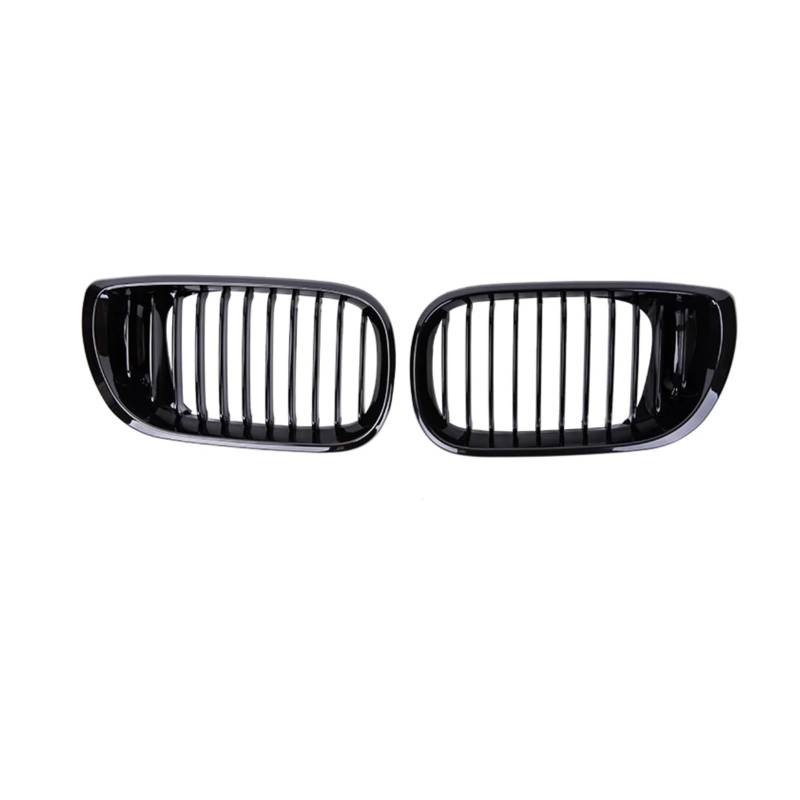 Front Kühlergrille Für E46 4 Tür 4DR 3 Serie 320i 325i 330i 2002 2003 2004 2005 Racing Grills Glänzend Schwarz Front Niere Single Slat Grill Grille Auto Kühlergrill von HONGYISM