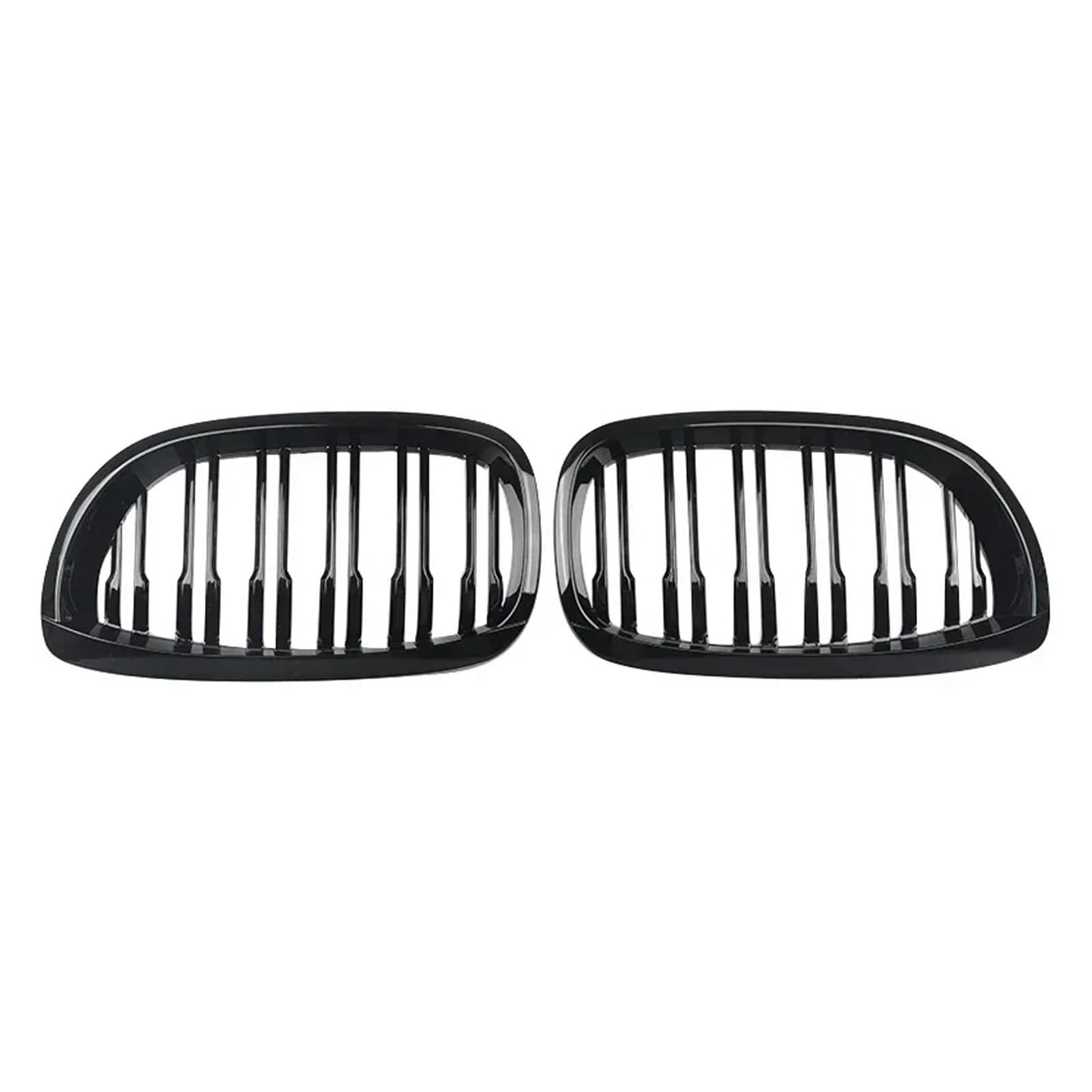 Front Kühlergrille Für E46 Für Coupe Für Cabrio 325Ci 330Ci Für LCI 2-Türer 03-05 06 Auto Nierengrill Frontstoßstange 2 Lamellenlinie Glänzend Schwarzer Renngrill Auto Kühlergrill von HONGYISM