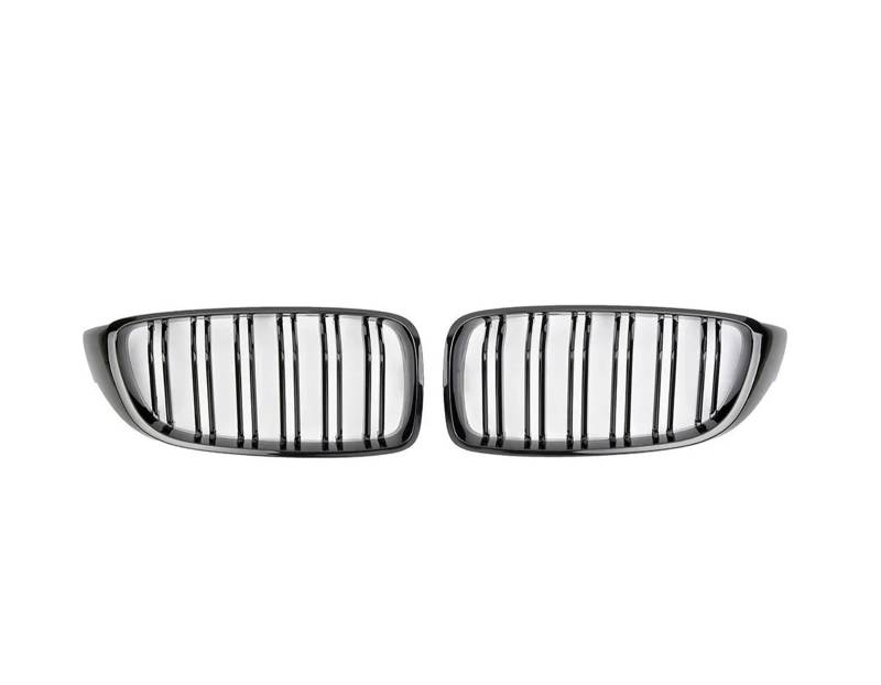 Front Kühlergrille Für F32 F33 F36 F80 F82 2013–2020 Für M4 Style 425i 430i 440i 435i Cabriolet Coupe, Glänzend Schwarz, Vorne Nierengrill, Lamellengrill Auto Kühlergrill(Glossy Black) von HONGYISM